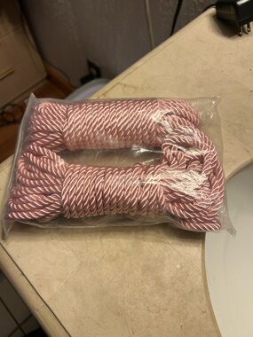 Pink Decorative Twisted Cord Rope Trim - 2-Pack (for play)